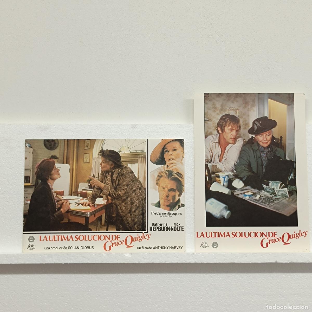 Kino: LOTE 2 FOTOCROMOS. ORIGINALES DE CINE. LA ULTIMA SOLUCION DE GRACE QUIGLEY. KATHERINE HEPBURN.