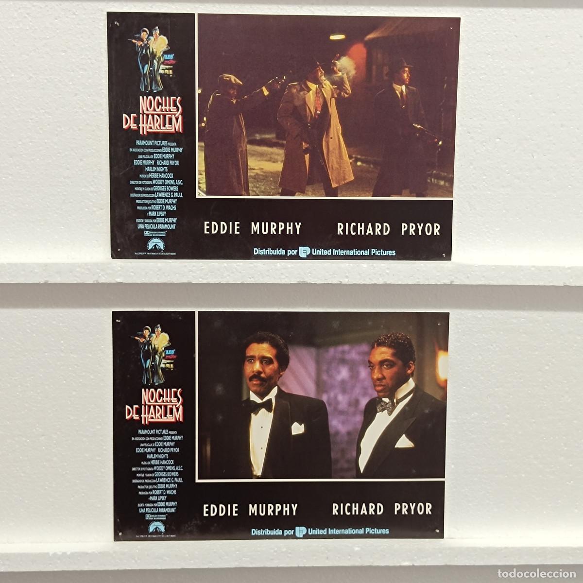 Kino: LOTE 2 FOTOCROMOS. ORIGINALES DE CINE. NOCHES DE HARLEM. EDDIE MURFHY.
