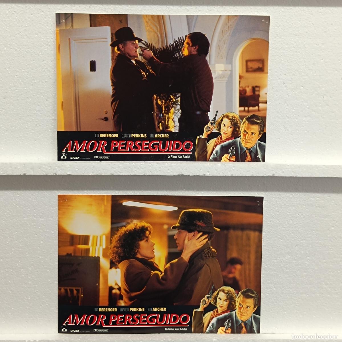 Kino: LOTE 2 FOTOCROMOS. ORIGINALES DE CINE. AMOR PERSEGUIDO.