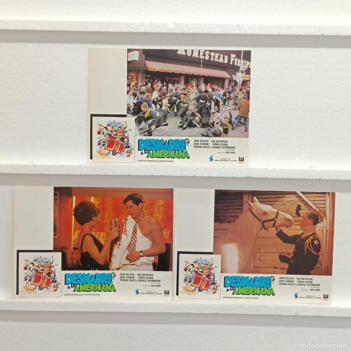 Kino: LOTE 3 FOTOCROMOS. ORIGINALES DE CINE. DESMADRE A LA AMERICANA.