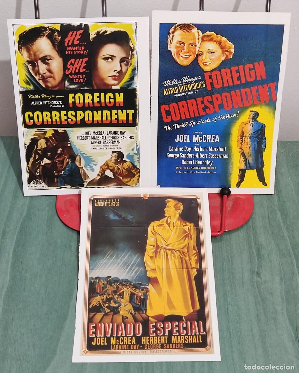Cinema: Enviado especial (Foreign correspondent) . 3 Fichas revista Accion cine
