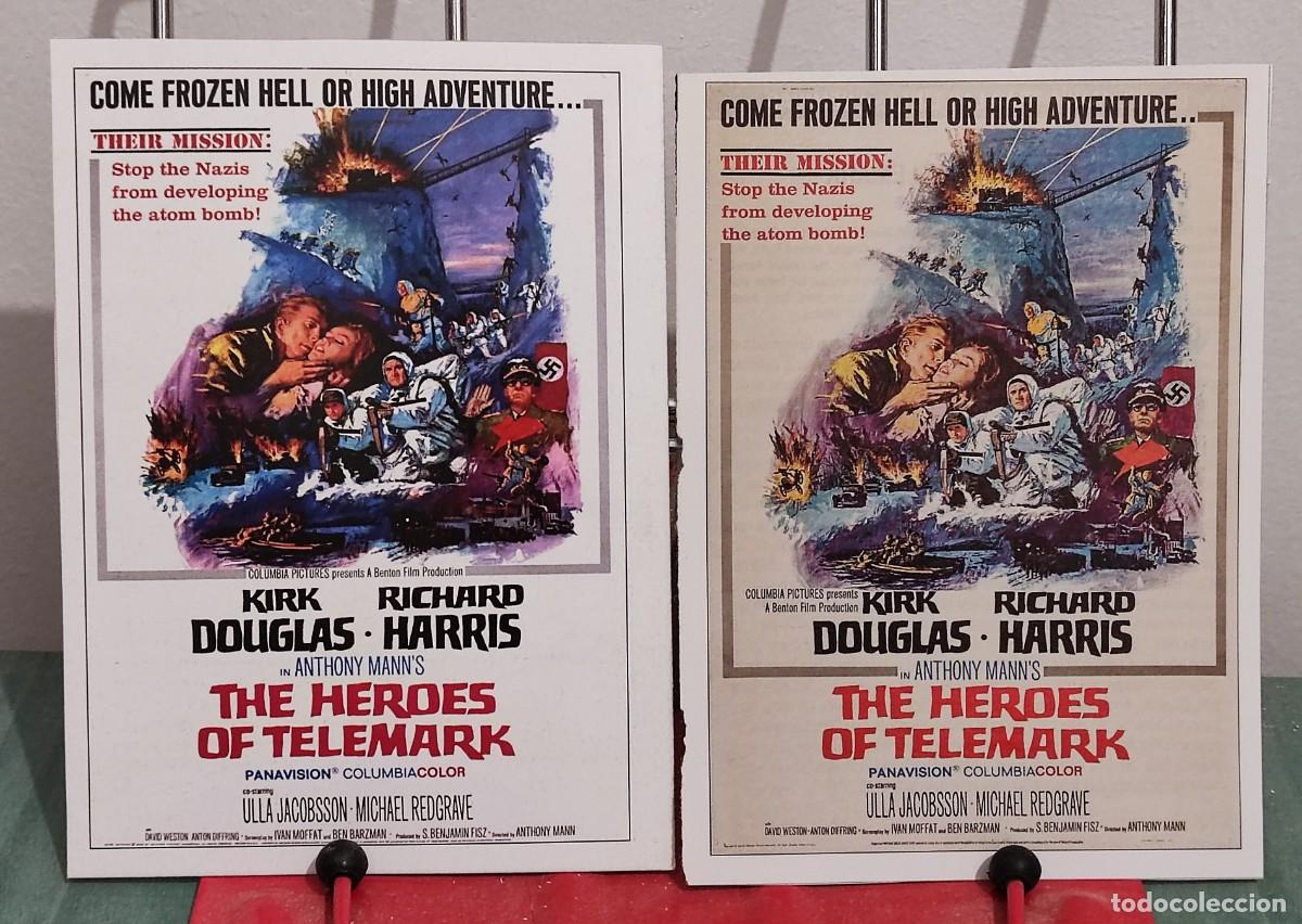 Cinema: Los heroes de telemark (The heroes of telemark) . 2 Fichas revista Accion cine