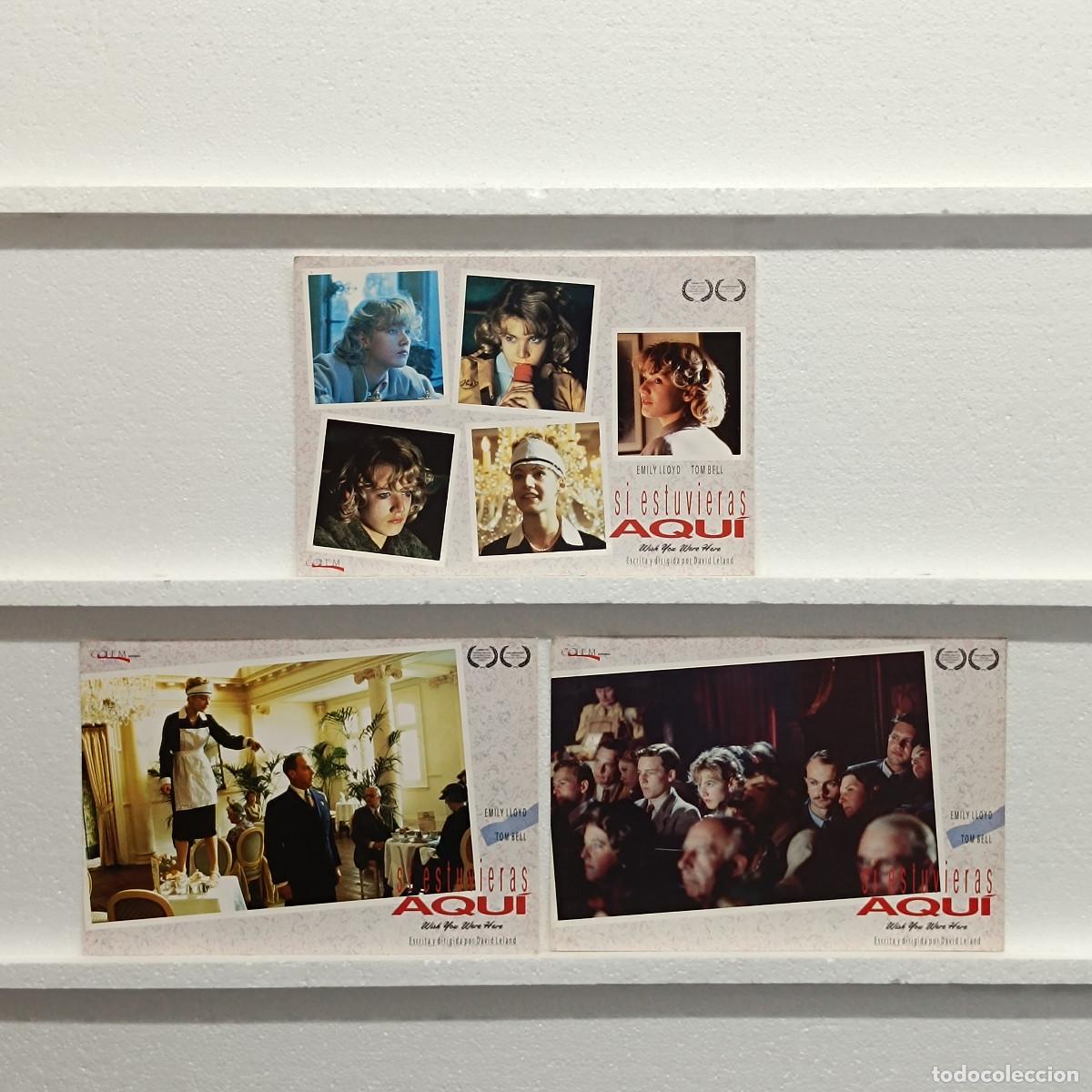 Kino: LOTE 3 FOTOCROMOS. ORIGINALES DE CINE. SI ESTUVIERAS AQUI.