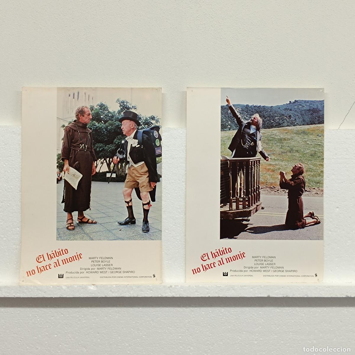 Kino: LOTE 2 FOTOCROMOS. ORIGINALES DE CINE. EL HABITO NO HACE AL MONJE.