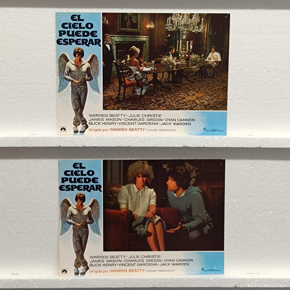 Kino: LOTE 2 FOTOCROMOS. ORIGINALES DE CINE. EL CIELO PUEDE ESPERAR. WARREN BEATTY.