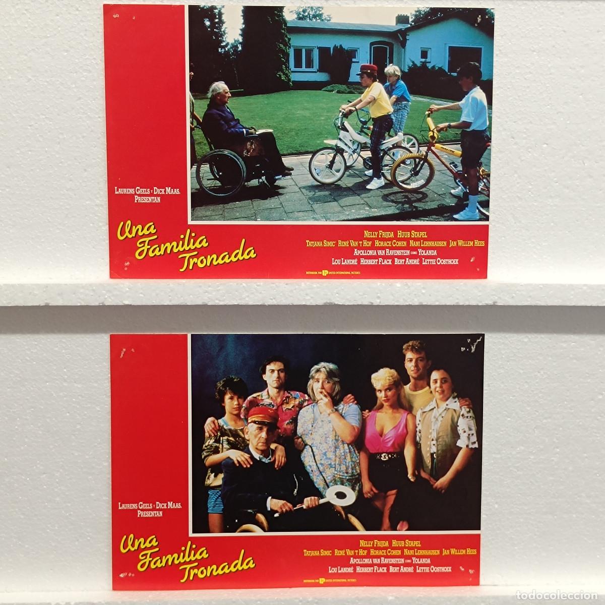 Kino: LOTE 2 FOTOCROMOS. ORIGINALES DE CINE. UNA FAMILIA TRONADA.