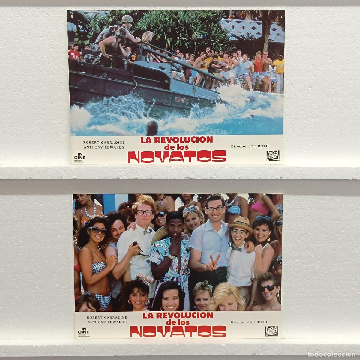 Cinema: LOTE 2 FOTOCROMOS. ORIGINALES DE CINE. LA REVOLUCION DE LOS NOVATOS. DAVID CARRADINE.