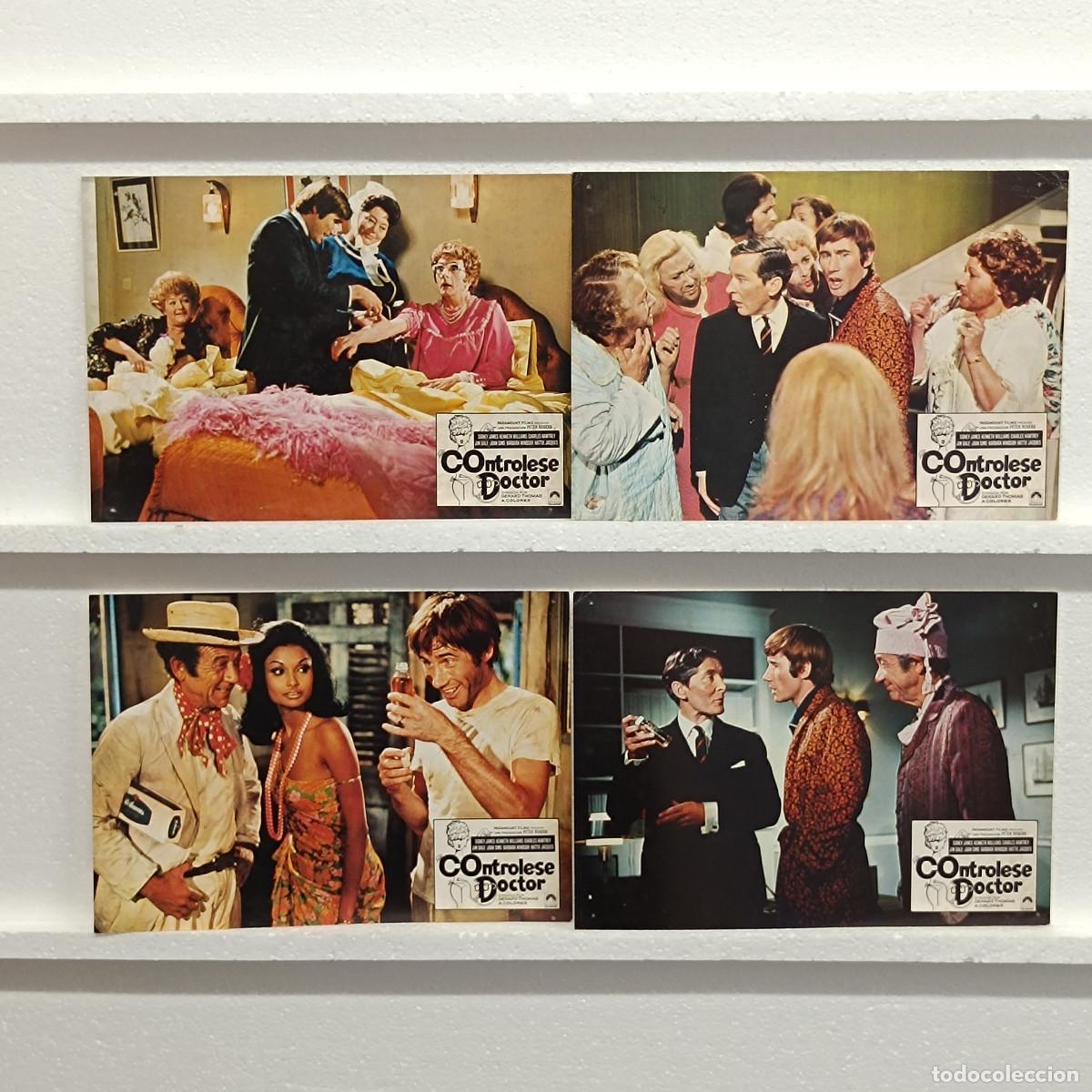 Cinema: LOTE 4 FOTOCROMOS. ORIGINALES DE CINE. CONTROLESE DOCTOR.