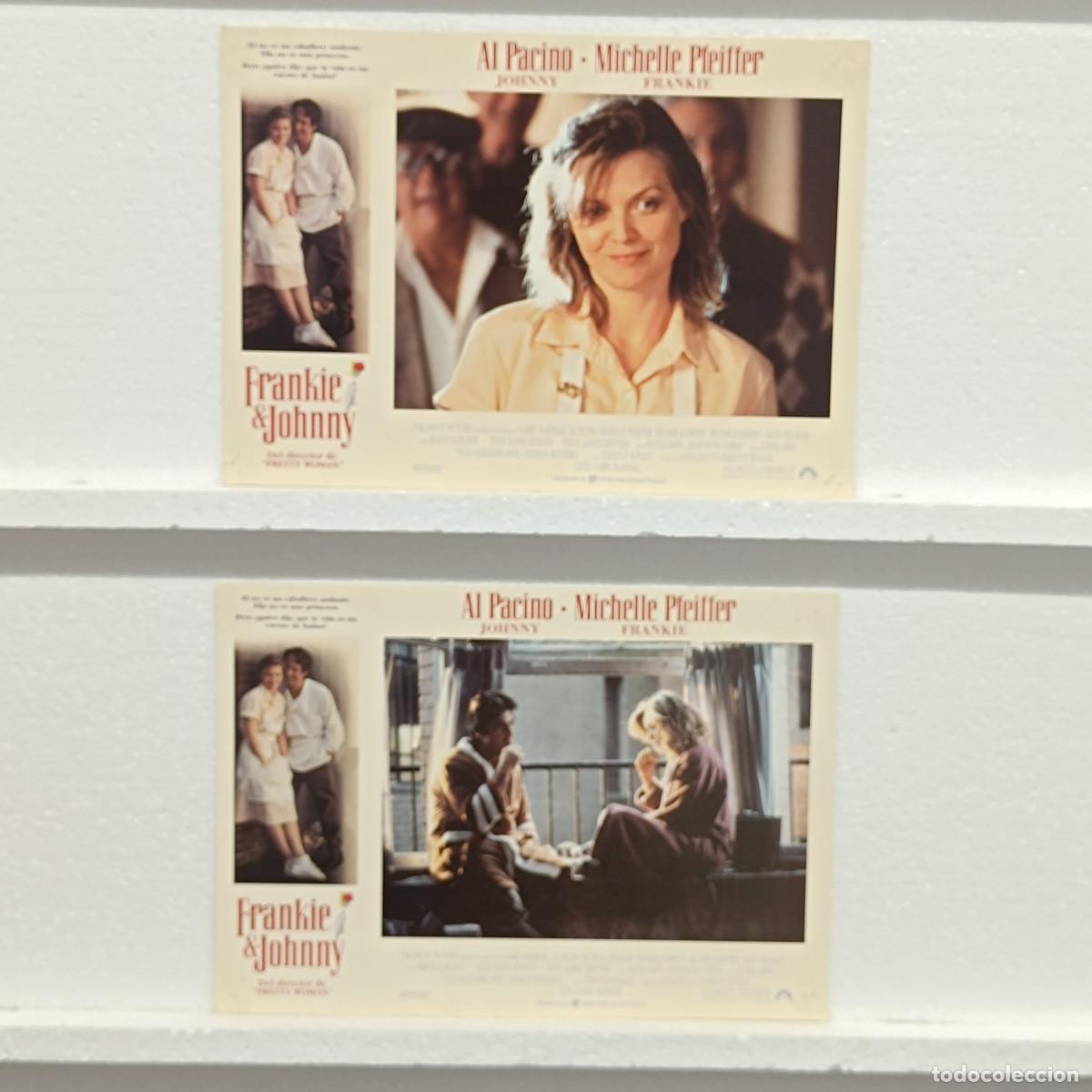 Cinema: LOTE 2 FOTOCROMOS. ORIGINALES DE CINE. FRANKIE & JOHNY. AL PACINO. MICHELLE PFEIFFER.