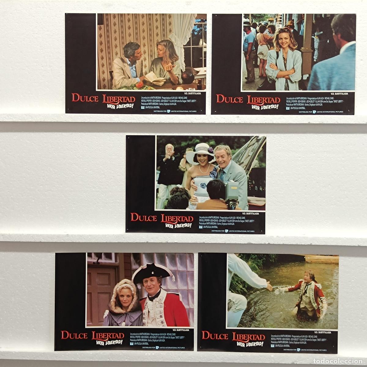 Kino: LOTE 5 FOTOCROMOS. ORIGINALES DE CINE. DULCE LIBERTAD. VAYA LIBERTAD.