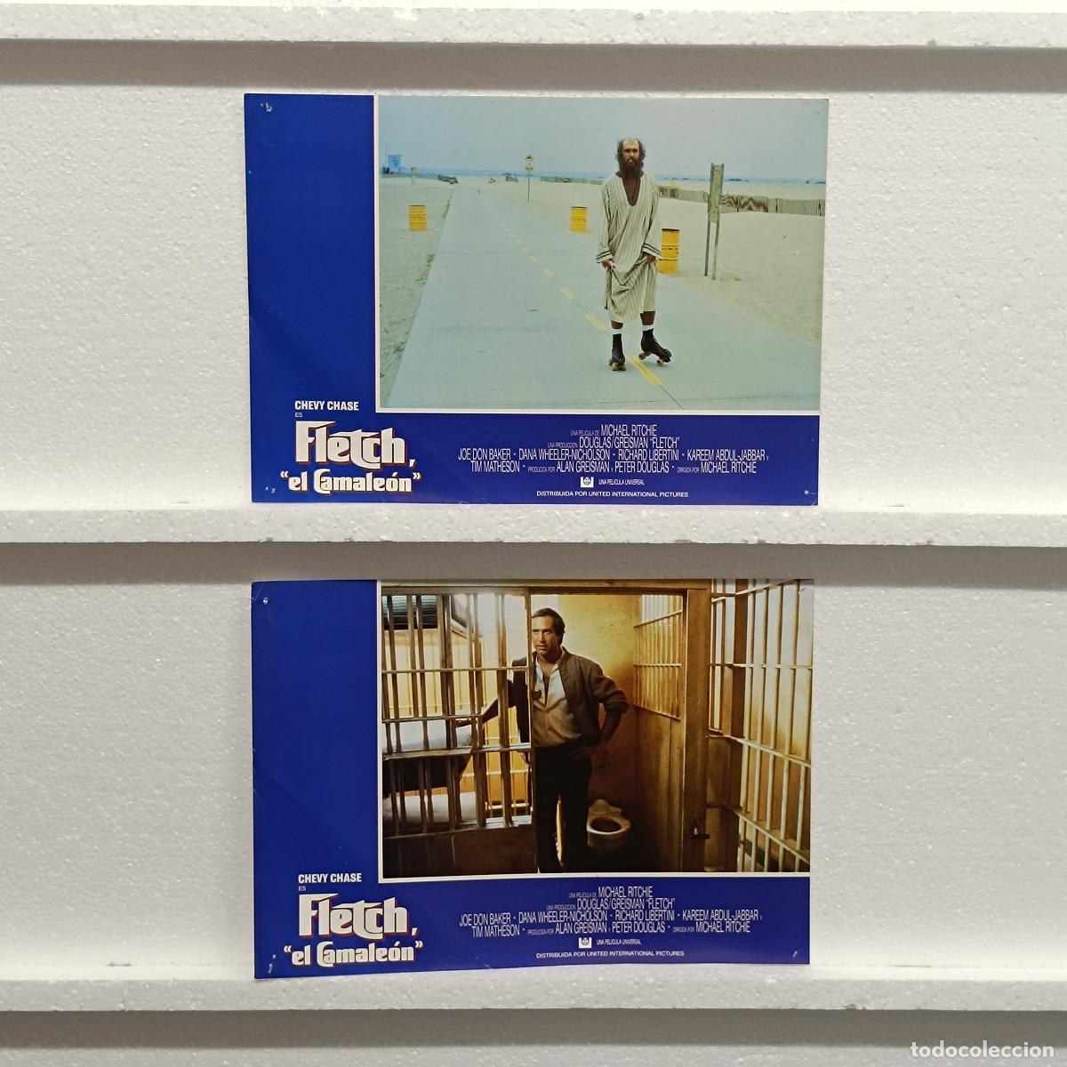 Kino: LOTE 2 FOTOCROMOS. ORIGINALES DE CINE. FLETCH EL CAMALEON.
