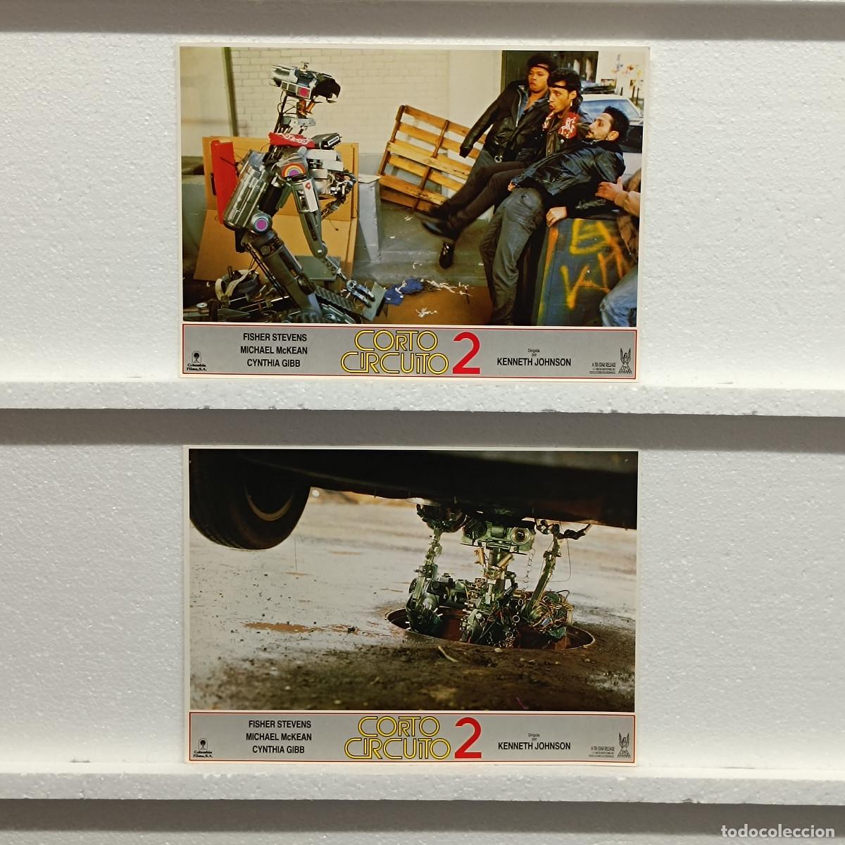 Kino: LOTE 2 FOTOCROMOS. ORIGINALES DE CINE. CORTOCIRCUITO 2.