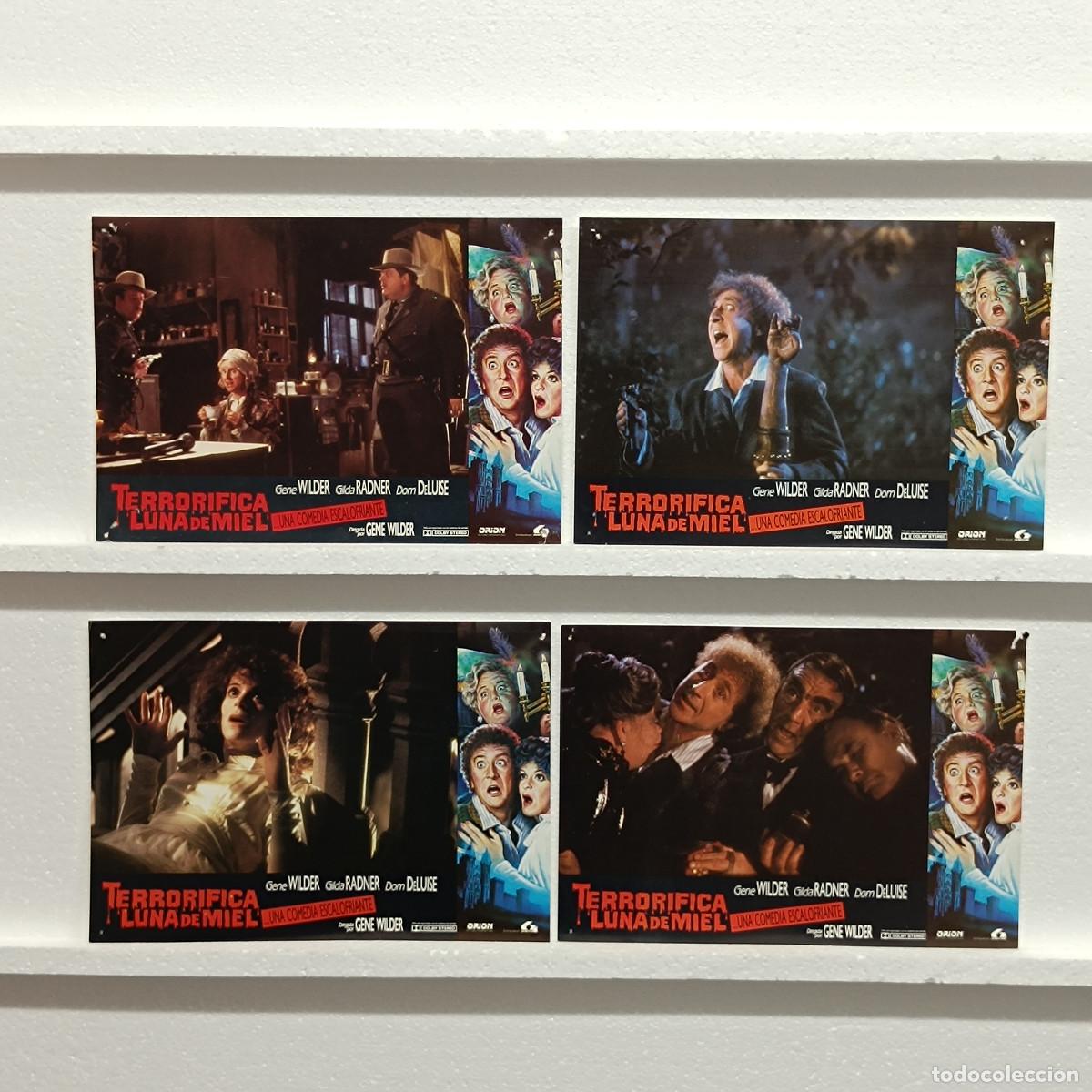Kino: LOTE 4 FOTOCROMOS. ORIGINALES DE CINE. TERRORIFICA LUNA DE MIEL.