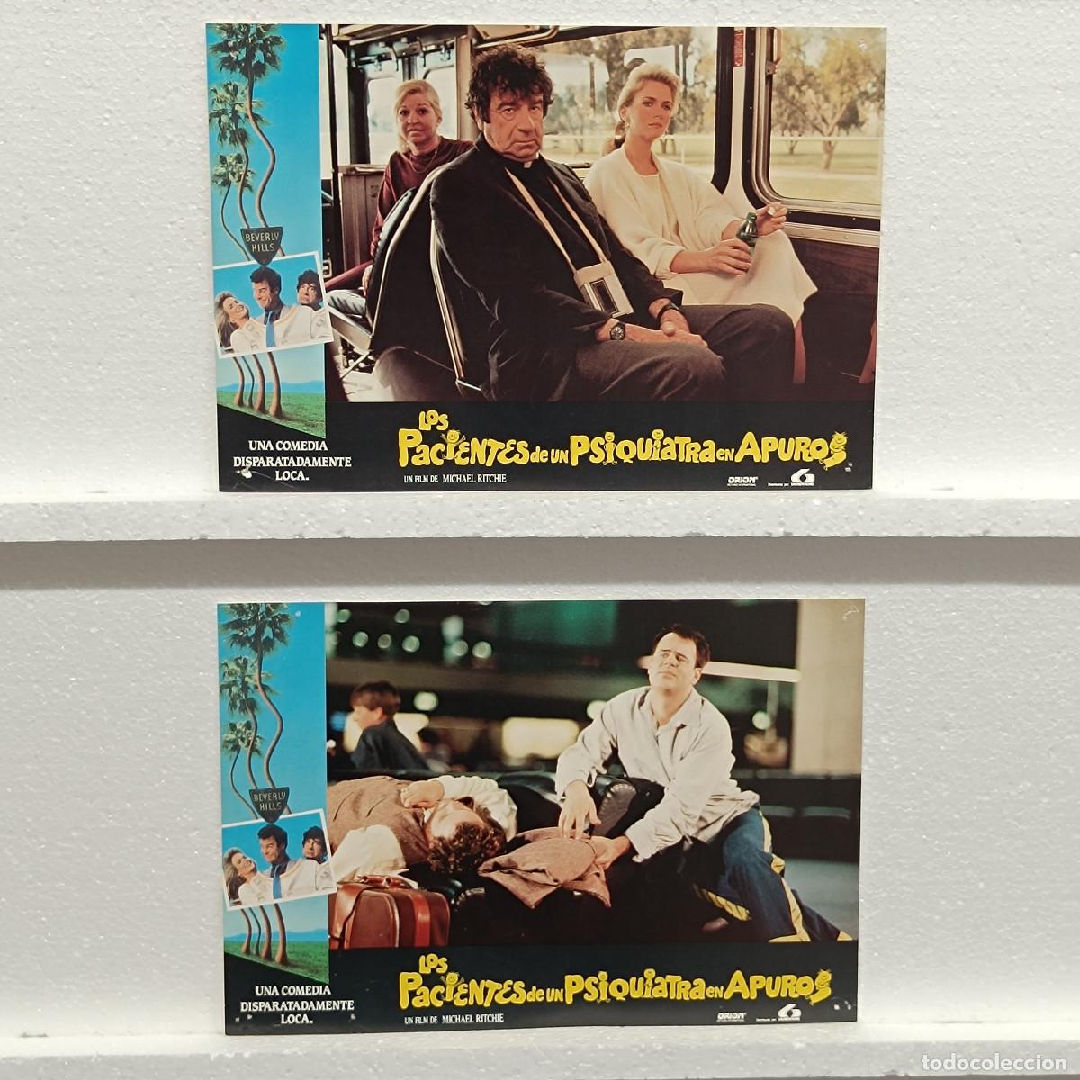 Kino: LOTE 2 FOTOCROMOS. ORIGINALES DE CINE. LOS PACIENTES DE UN PSIQUIATRA EN APUROS.