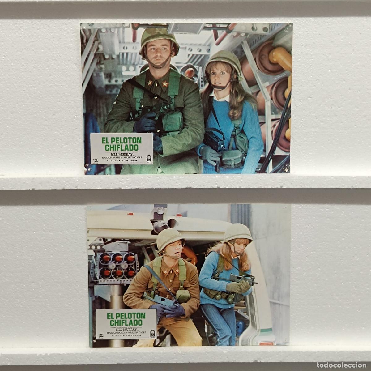 Kino: LOTE 2 FOTOCROMOS. ORIGINALES DE CINE. EL PELOTON CHIFLADO. BILL MURRAY.