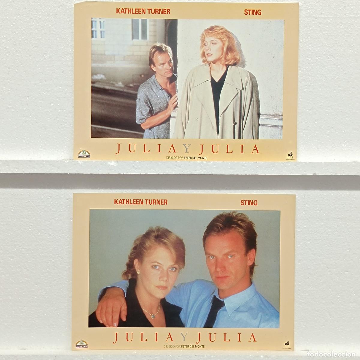 Kino: LOTE 2 FOTOCROMOS. ORIGINALES DE CINE. JULIA Y JULIA. STING.