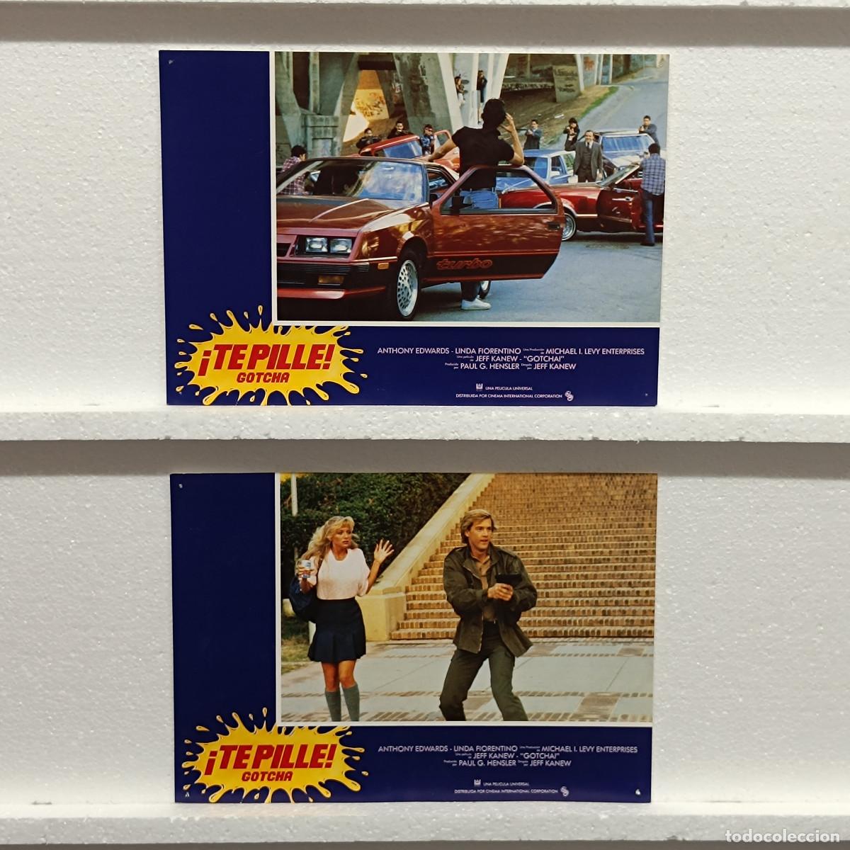 Kino: LOTE 2 FOTOCROMOS. ORIGINALES DE CINE. TE PILLE GOTCHA.