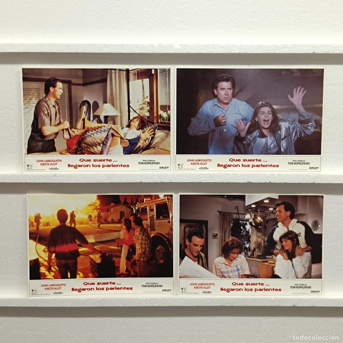 Kino: LOTE 4 FOTOCROMOS. ORIGINALES DE CINE. QUE SUERTE LLEGARON LAS MUJERES.