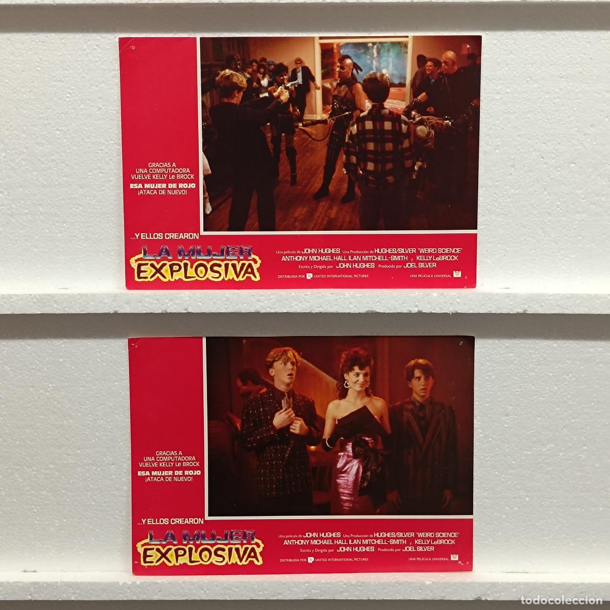 Kino: LOTE 2 FOTOCROMOS. ORIGINALES DE CINE. LA MUJER EXPLOSIVA.