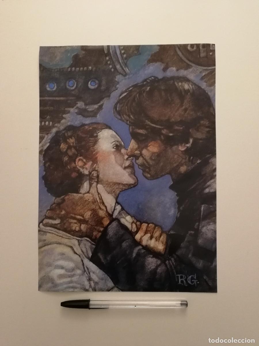 Kino: LAMINA ACARTONADA -A4- HAN SOLO - Leia Organa - STAR WARS - LA GUERRA DE LAS GALAXIAS