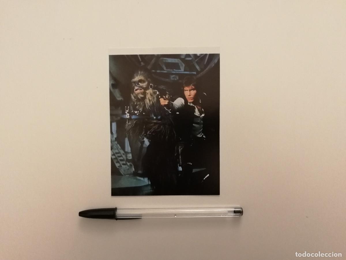 Cine: TARJETA ACARTONADA -9*13- HAN SOLO CHEWBACCA - STAR WARS