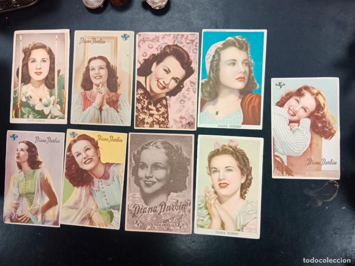 Cine: 9 PROGRAMAS DE MANO DE CINE / CARTELERA SENCILLOS - ACTRIZ DIANA DURBIN A&Ntilde;OS 40 / 50