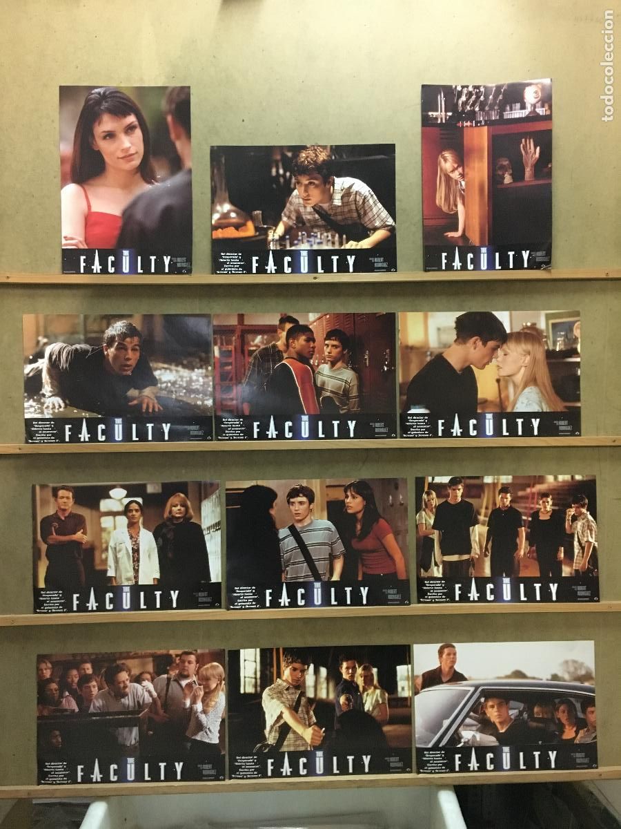 Cinema: AEG71 THE FACULTY ELIJAH WOOD ROBERT RODRIGUEZ SET COMPLETO 12 FOTOCROMOS ORIGINAL ESTRENO