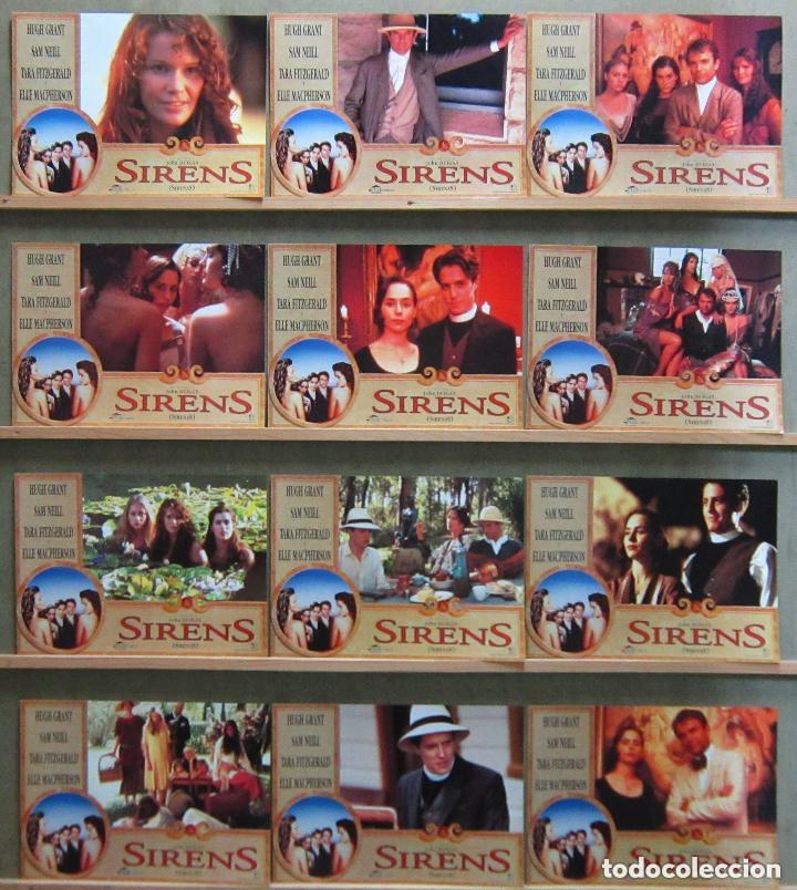 Cine: AEG80 SIRENAS HUGH GRANT ELLE MACPHERSON SAM NEILL SET COMPLETO 12 FOTOCROMOS ORIGINAL ESTRENO