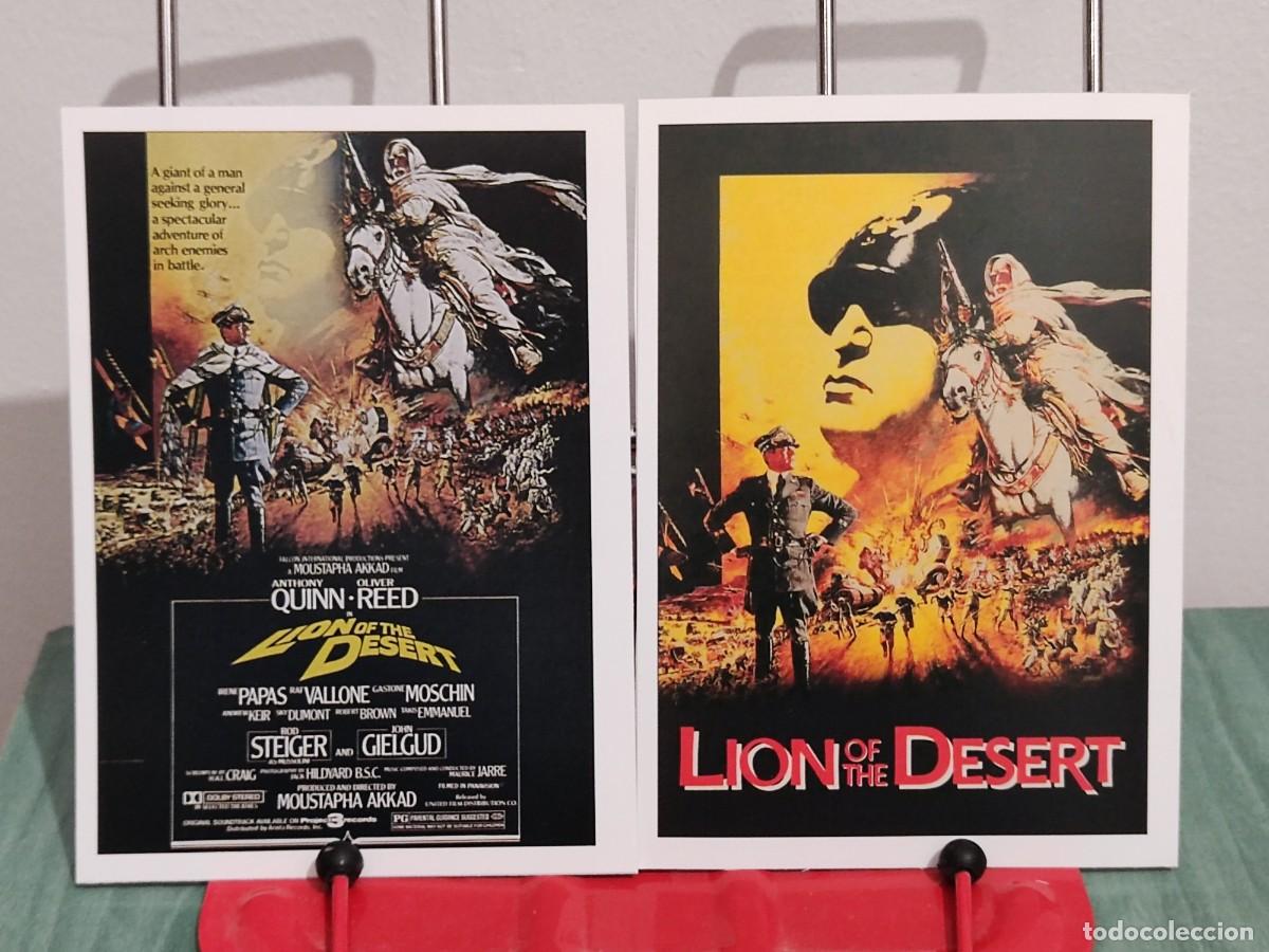 Cinema: El leon del desierto (Lion of the desert) . 2 Fichas revista Accion cine