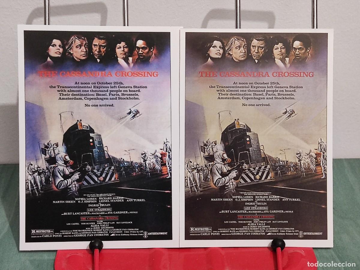Cinema: El puente de Casandra (Cassandra&acute;s crossing) . 2 Fichas revista Accion cine