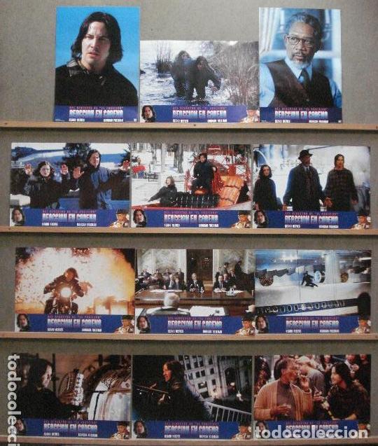 Cinema: AEG86 REACCION EN CADENA KEANU REEVES SET COMPLETO 12 FOTOCROMOS ORIGINAL ESTRENO