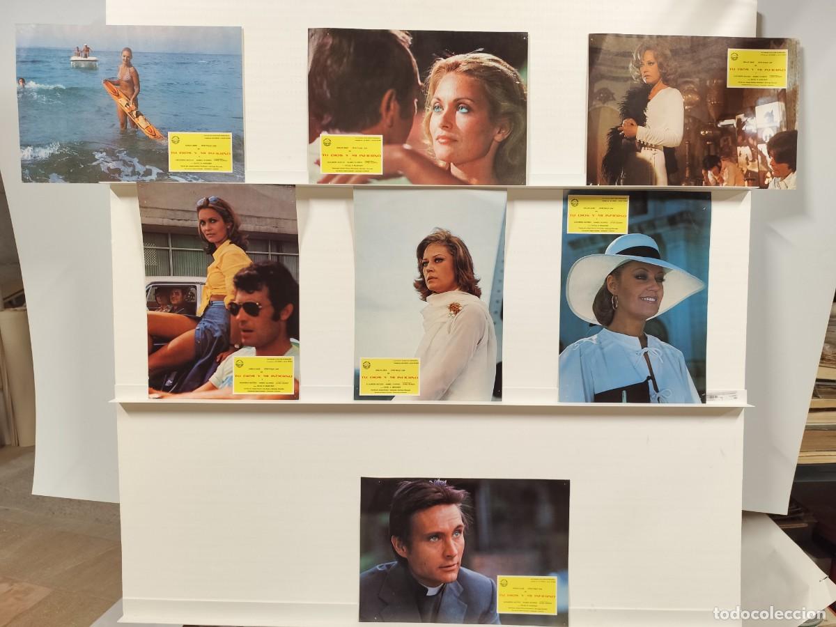 Cine: TU DIOS Y MI INFIERNO. ANALIA GADE, JOHN PHILIP LAW. 7 FOTOCROMOS