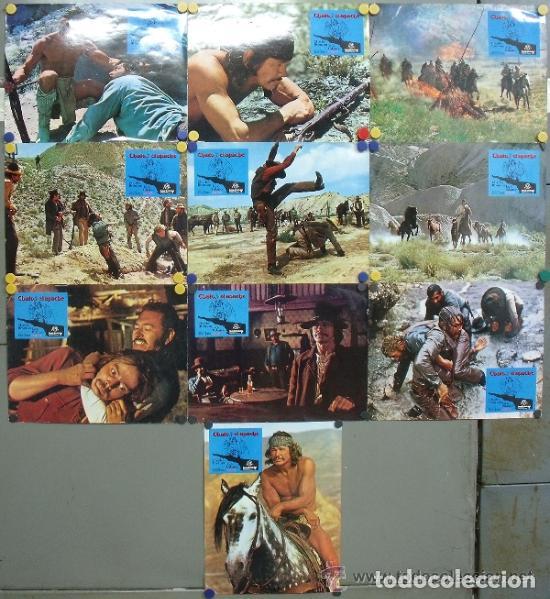 Kino: AEH30 CHATO EL APACHE CHARLES BRONSON JACK PALANCE INDIOS SET 10 FOTOCROMOS ORIGINAL ESTRENO