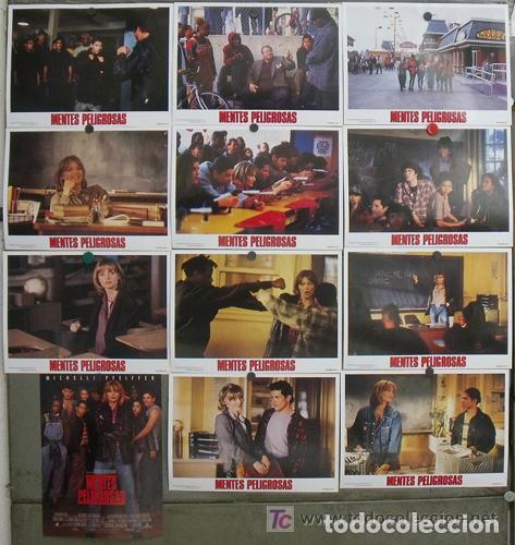 Cinema: AEH31 MENTES PELIGROSAS MICHELLE PFEIFFER SET COMPLETO 12 FOTOCROMOS ORIGINAL ESTRENO
