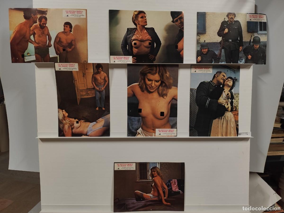 Cinema: LAS AVENTURAS EROTICAS DEL SOLDADO NEUMAN. J&uuml;rgen Enz, Peter Hinrichsen. 7 FOTOCROMOS