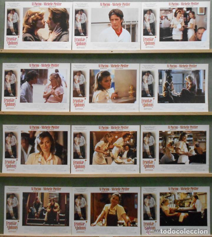 Cine: AEH42 FRANKIE & JOHNNY AL PACINO MICHELLE PFEIFFER SET COMPLETO 12 FOTOCROMOS ORIGINAL ESTRENO