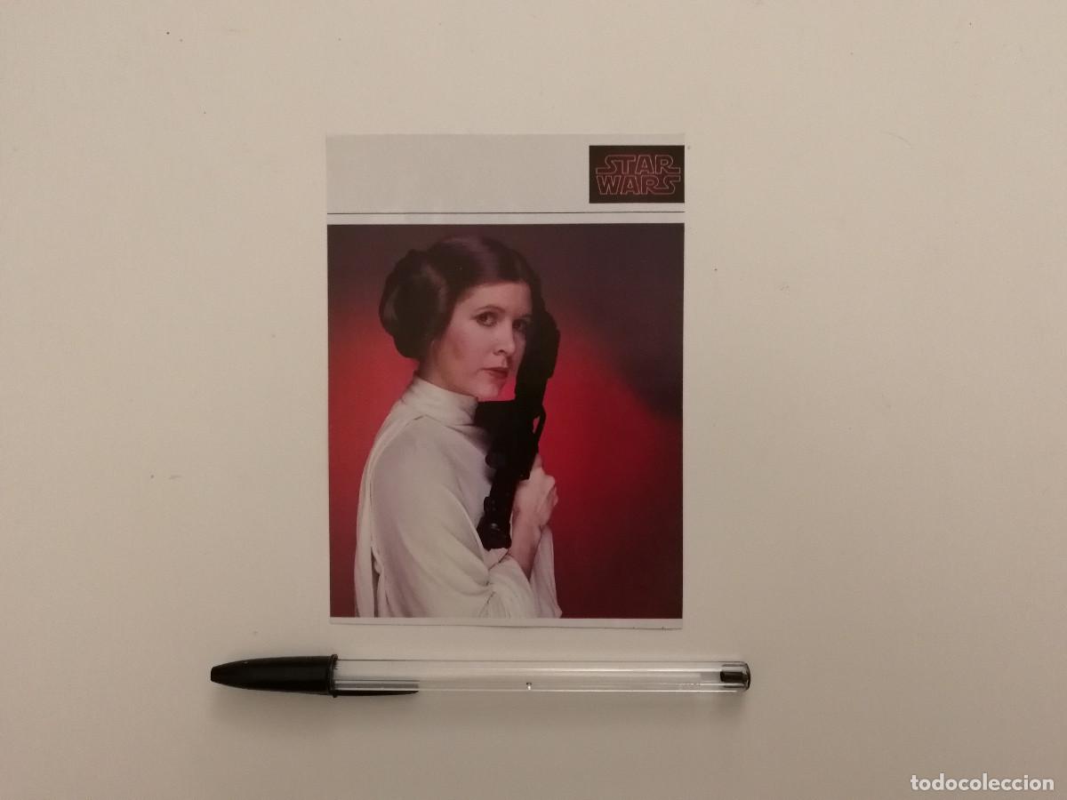 Cine: TARJETA ACARTONADA -9*13- LEIA - STAR WARS - CARRIE FISHER
