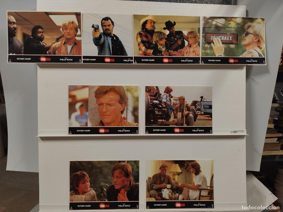 Cine: FURIA CIEGA. RUTGER HAUER . 8 FOTOCROMOS