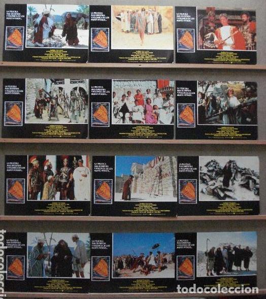 Cinema: AEH53 LA VIDA DE BRIAN MONTY PYTHON SET COMPLETO 12 FOTOCROMOS ORIGINAL ESPA&Ntilde;OL R-89