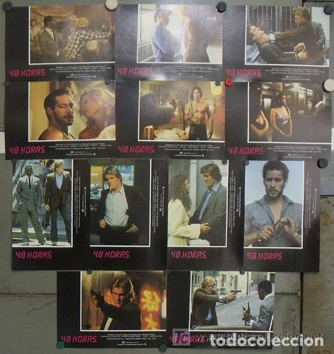 Cine: AEH73 LIMITE 48 HORAS NICK NOLTE EDDIE MURPHY WALTER HILL SET COMPLETO 12 FOTOCROMOS ORIG ESTRENO