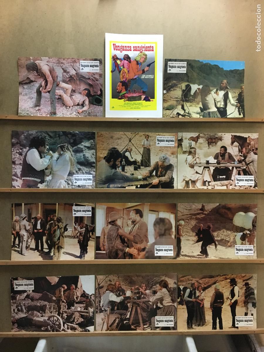 Cine: AEH98 VENGANZA SANGRIENTA LEE VAN CLEEF LEIF GARRETT JIM BROWN SET 12 FOTOCROMOS ORIGINAL ESTRENO