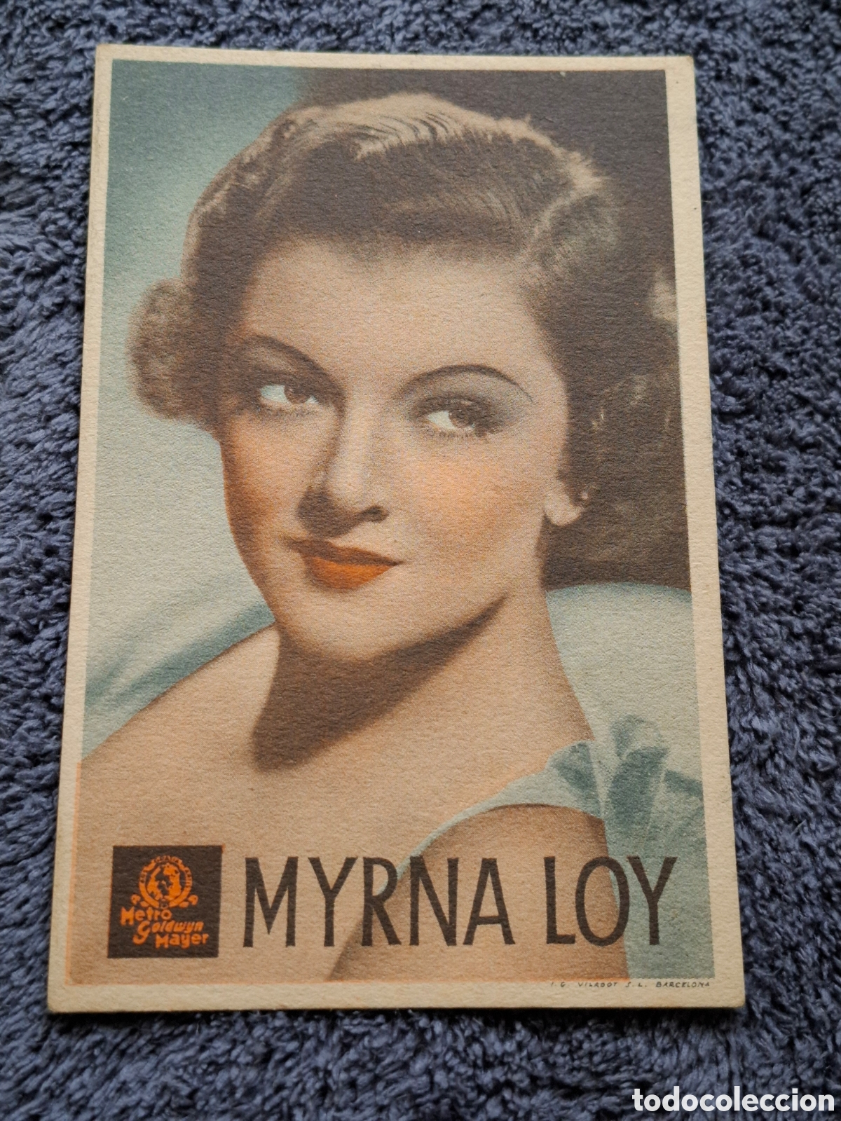 Cine: P4. Myrna Loy - Metro Goldwyn Mayer, Tamp&oacute;n Detr&aacute;s, Obsequi Del Cinema Iberia.
