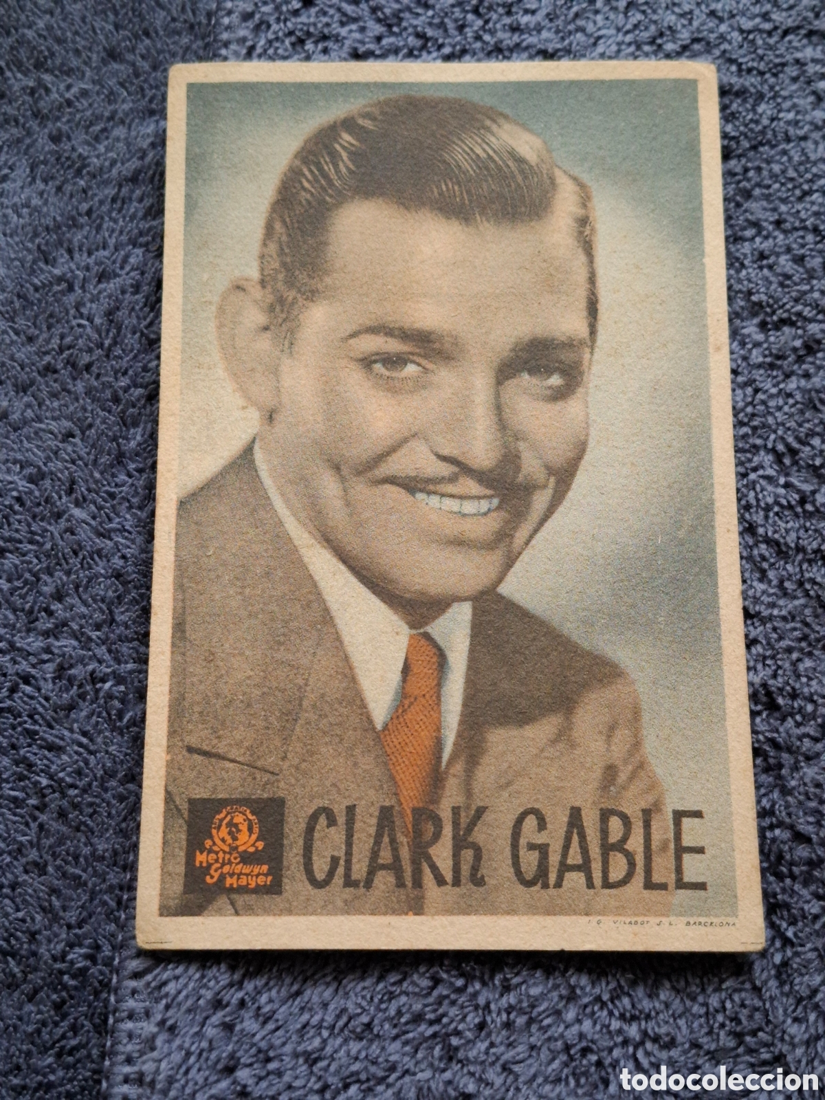 Cine: P4. Clark Gable - Metro Goldwyn Mayer, Tamp&oacute;n Detr&aacute;s, Obsequi Del Cinema Iberia.
