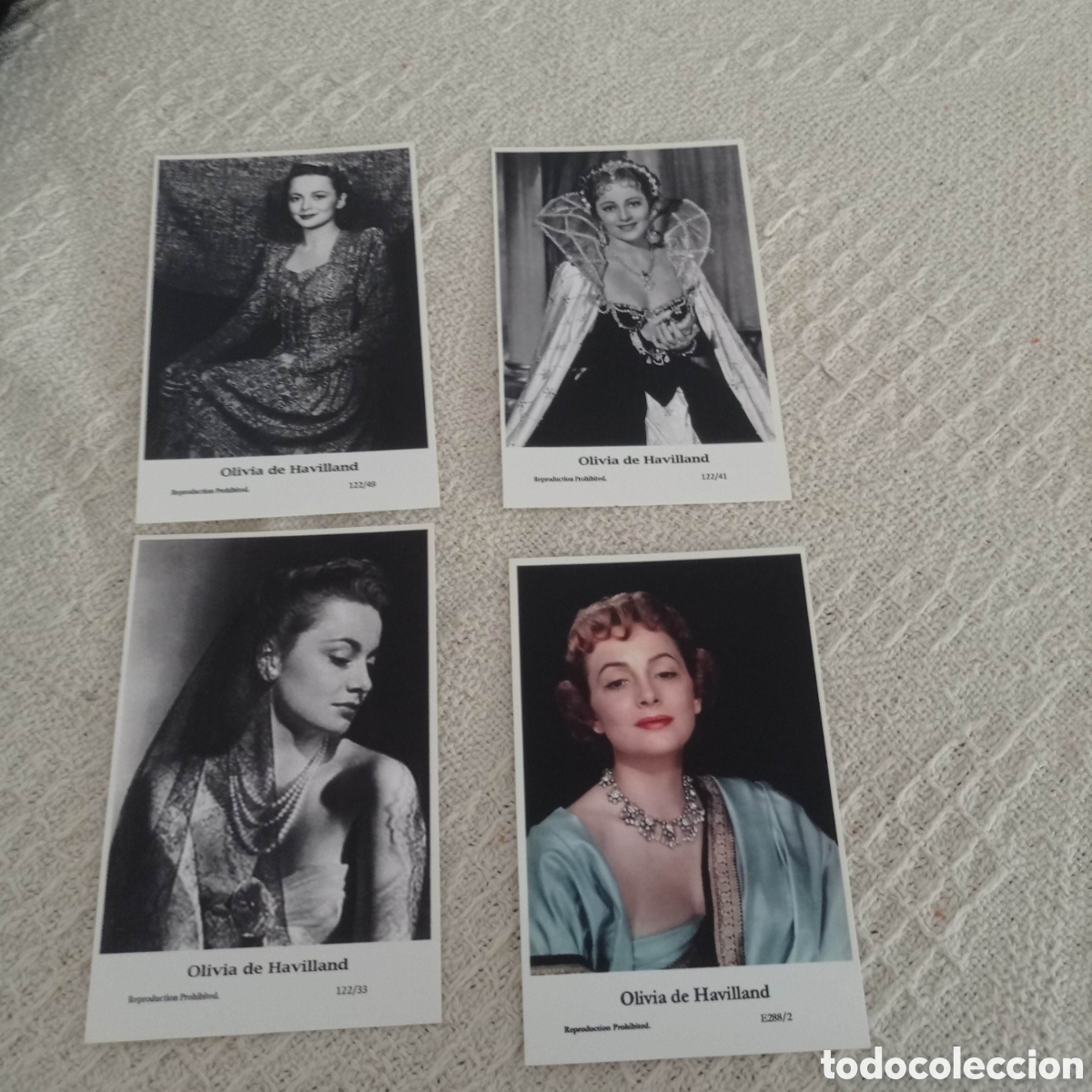 Cine: Olivia de Havilland postal lote 6