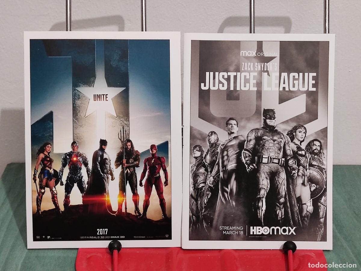 Kino: La liga de la justicia (2017 y Zack Snyder justice league) . 2 Fichas revista Accion cine