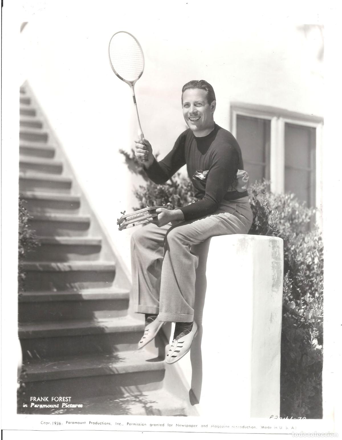 Kino: F35698 FRANK FOREST BADMINTON FOTO B/N ORIGINAL AMERICANA