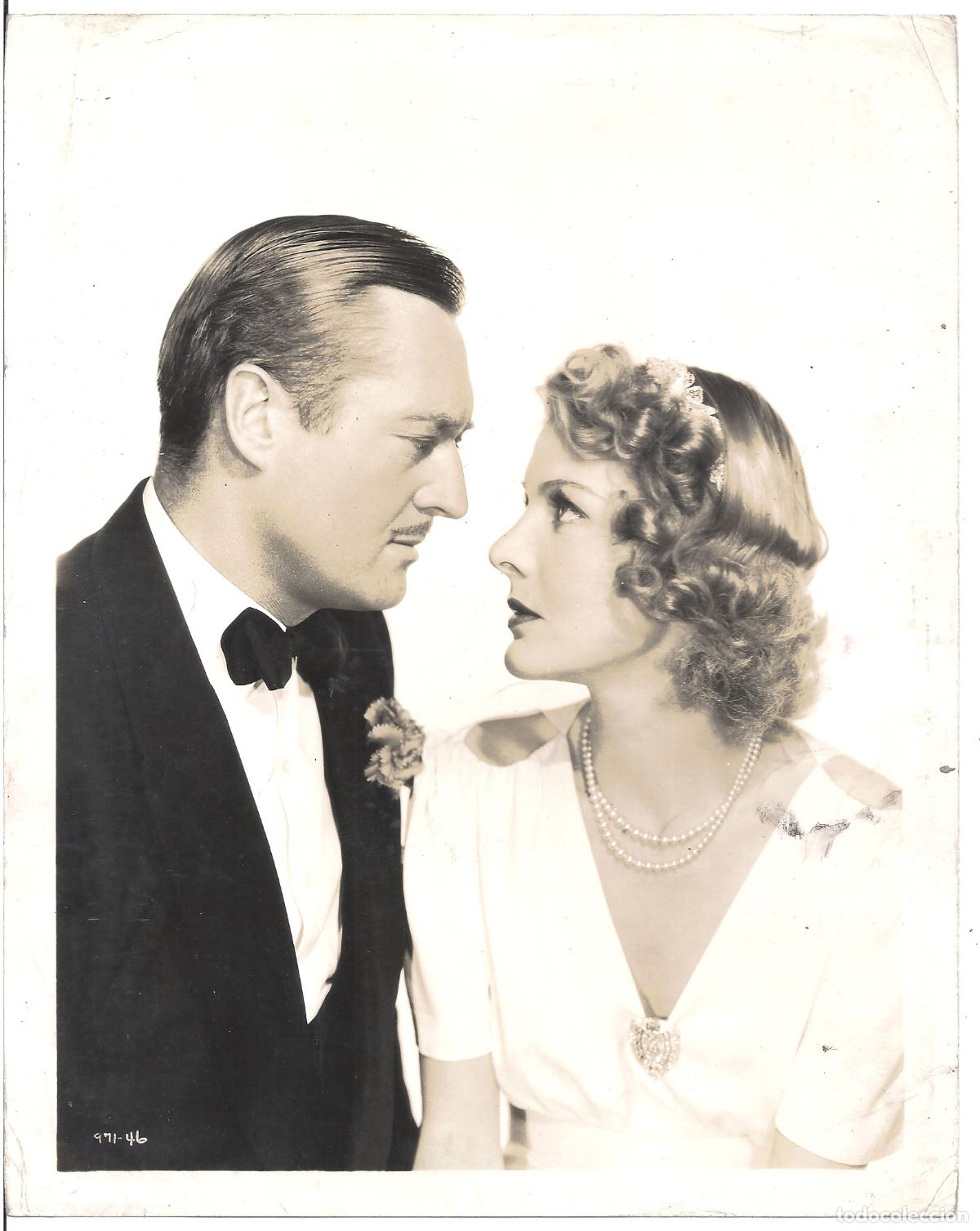 Cine: F35685 EDMUND LOWE FLORENCE RICE BAJO EL MANTO DE LA NOCHE FOTO B/N ORIGINAL AMERICANA