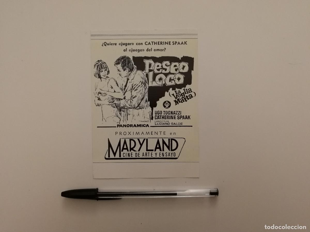 Cine: TARJETA ACARTONADA -9*13- DESEO LOCO - Catherine Spaak - UGO TOGNAZZI