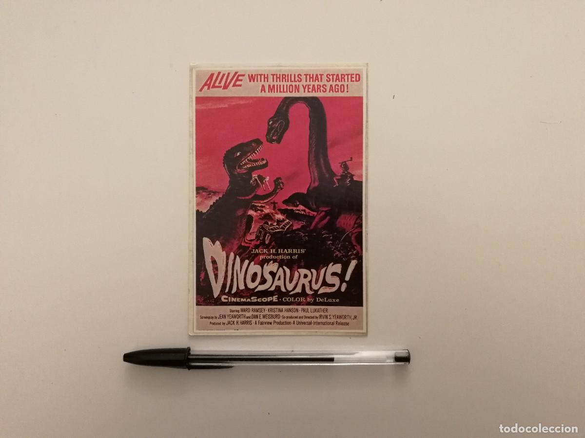 Cine: IMPRESO PAPEL -9*13- DINOSAURUS - TERROR - DINOSAURIOS - CIENCIA FICCION