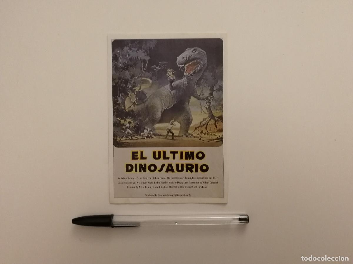 Cine: FICHA COLECCIONABLE -10*15- EL ULTIMO - DINOSAURIO - CINE FANTASTICO